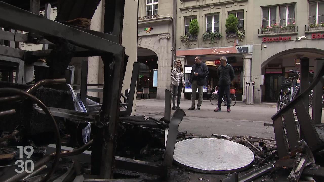 Dégâts importants et blessés à Berne après les affrontements en marge d’une manifestation pro-Palestine